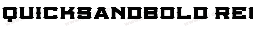QuicksandBold Regula字体转换